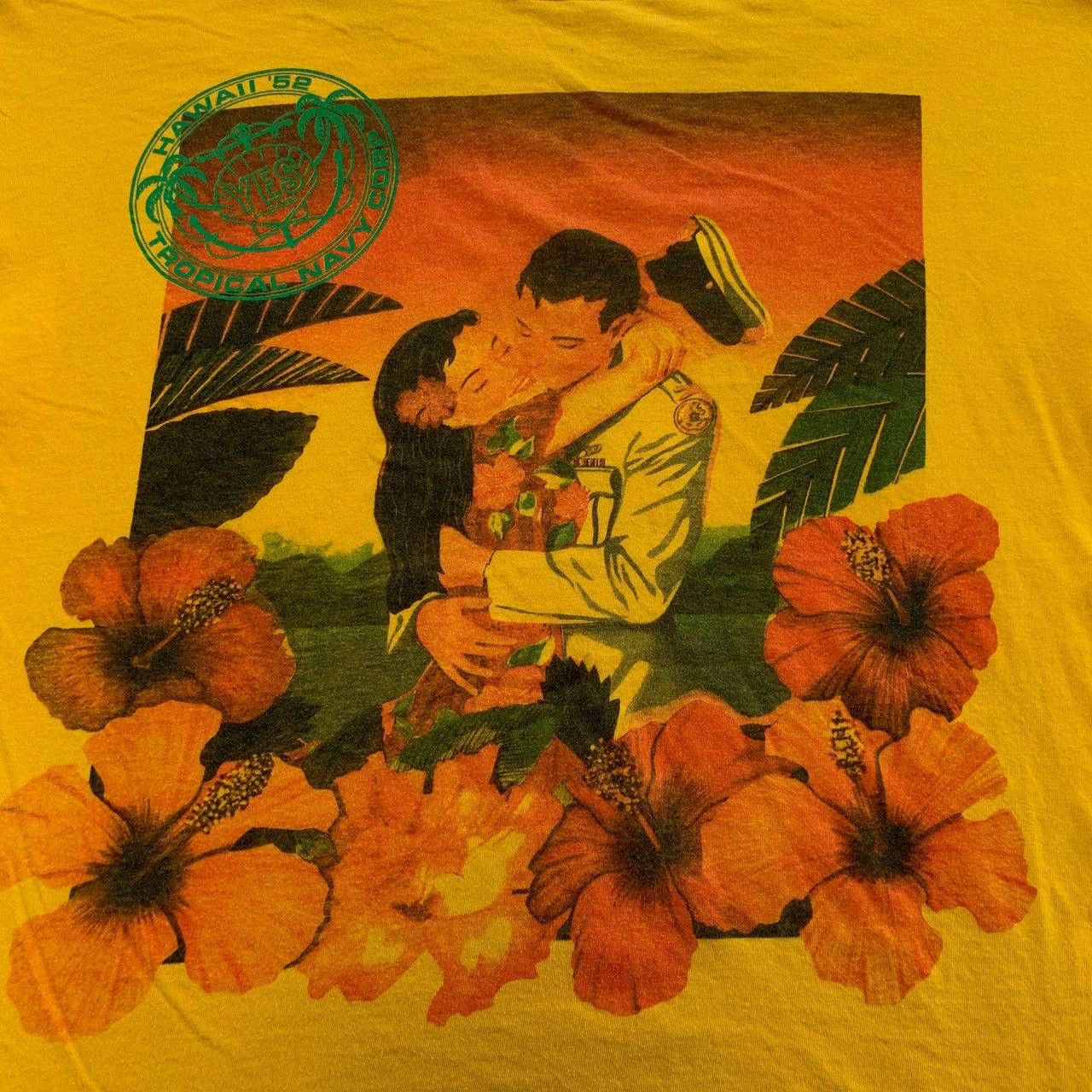 Army Of Me Rare Vintage Hawaii 52’ Tropical Navy Corp Tees Size US M / EU 48-50 / 2 - 3 Thumbnail
