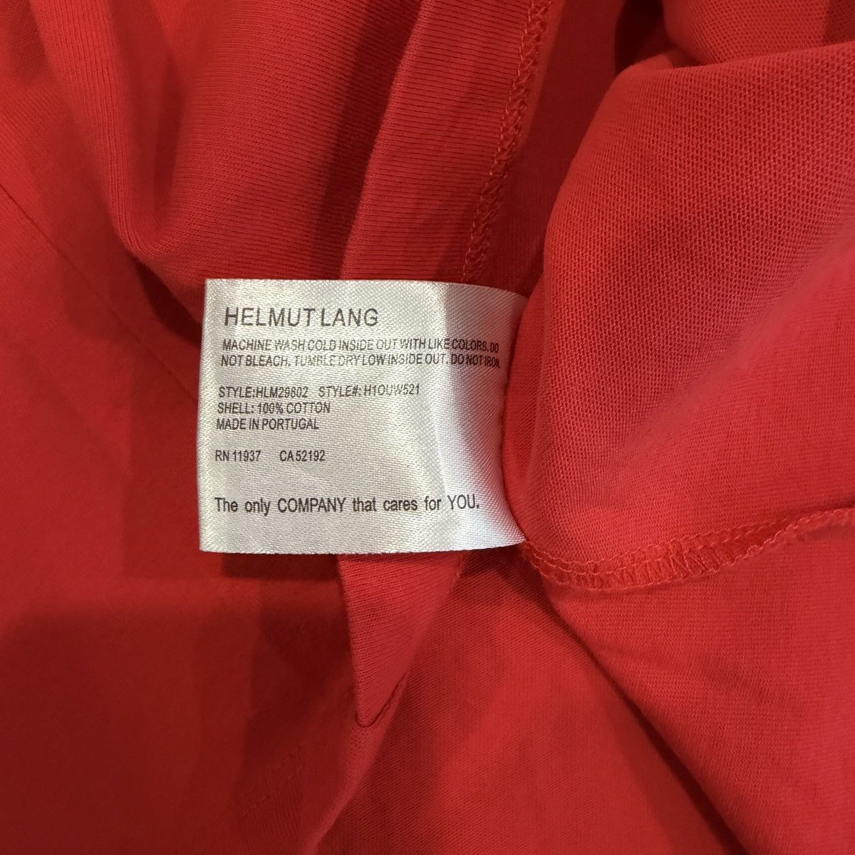Helmut Lang Helmut Lang Red Logo T-Shirt Size US M / EU 48-50 / 2 - 7 Thumbnail