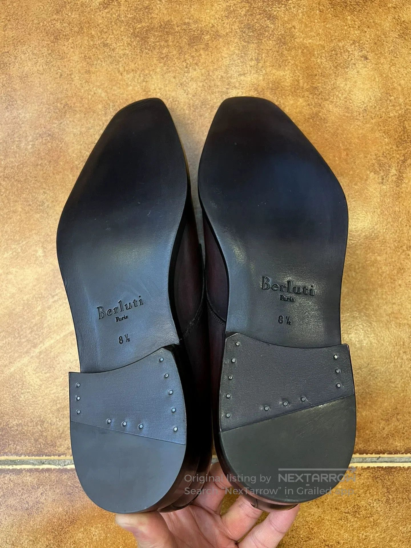 Berluti Brown Formal Leather Monk Strap Shoes Size 8.5. Size US 8.5 / EU 41-42 - 7 Thumbnail