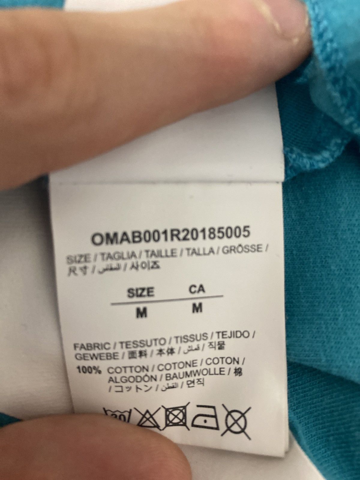 Off-White Off-White™ Turquoise Graphic Arrows Long Sleeve – Size L Size US L / EU 52-54 / 3 - 4 Thumbnail