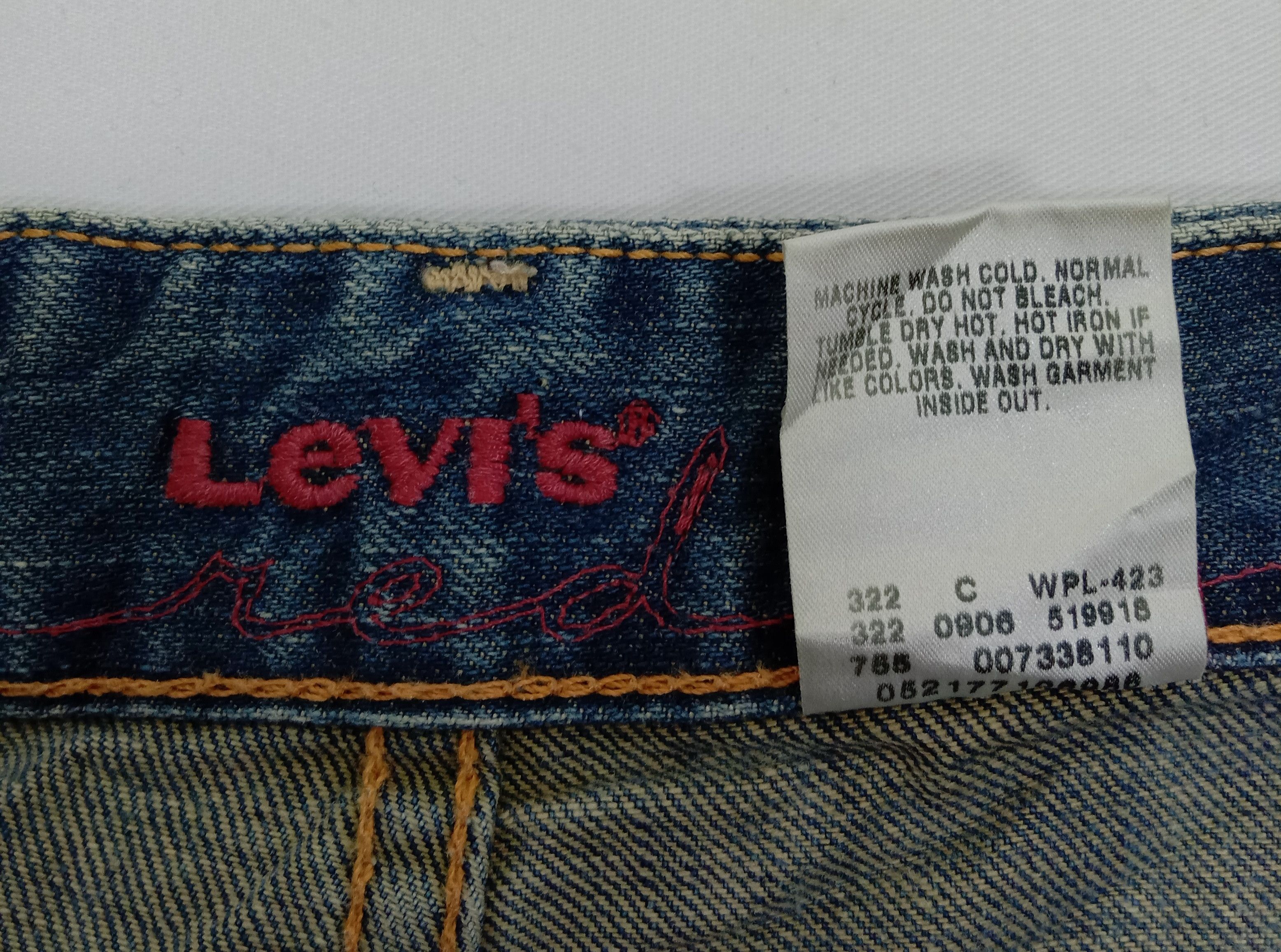 Levi's Vintage Levi's Red Jeans Earth Tone Slim Straight Denim Size US 31 - 12 Thumbnail