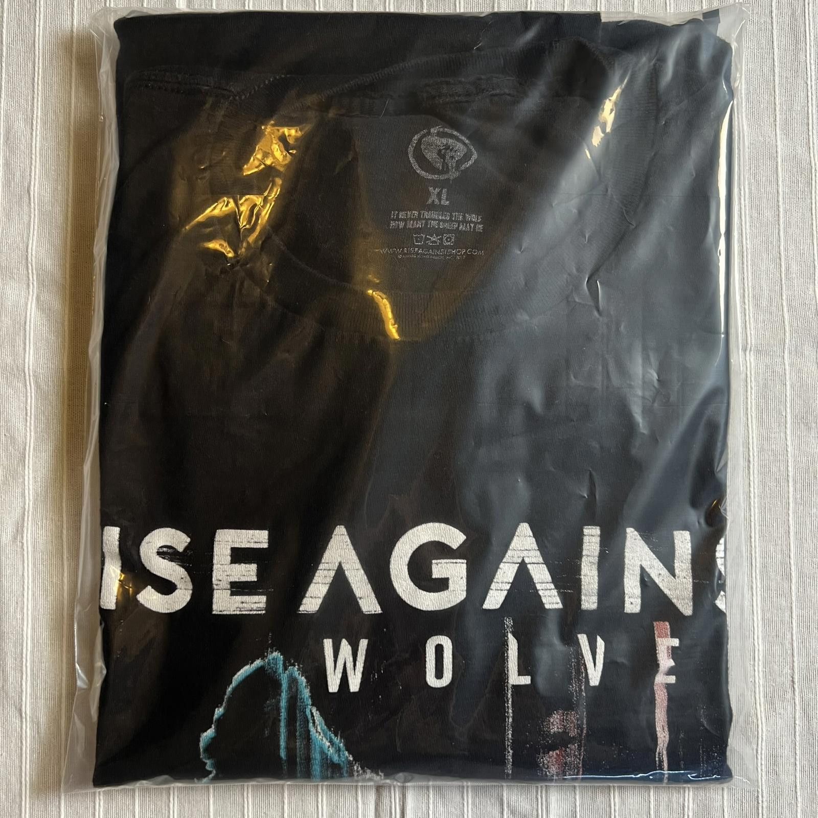 Designer Rise Against Wolves Album 2017 Tour Band T Shirt Mens S Size US XL / EU 56 / 4 - 8 Thumbnail