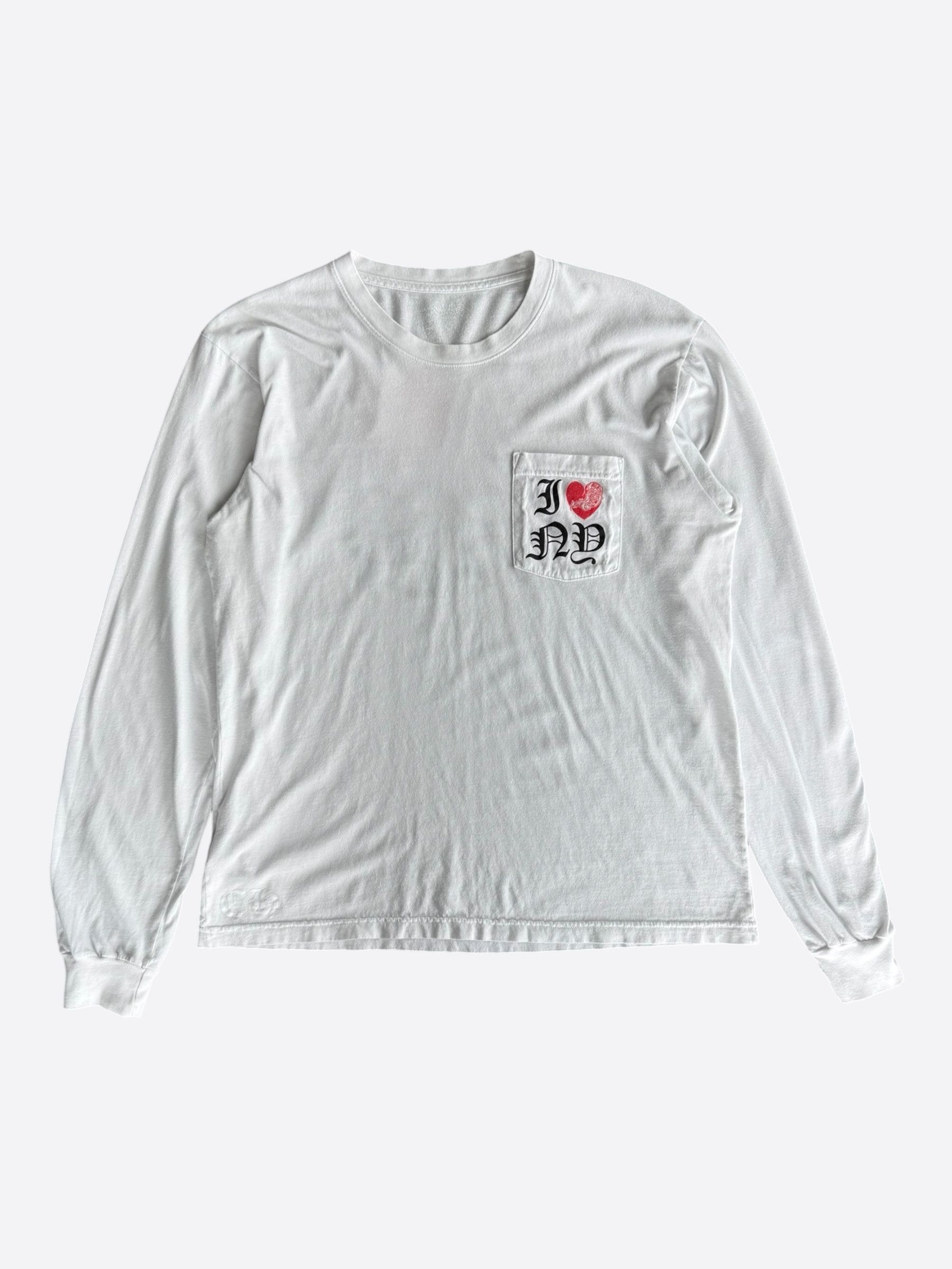 Chrome Hearts Chrome Hearts White & Red NY Longsleeve T-Shirt Size US L / EU 52-54 / 3 - 1 Thumbnail