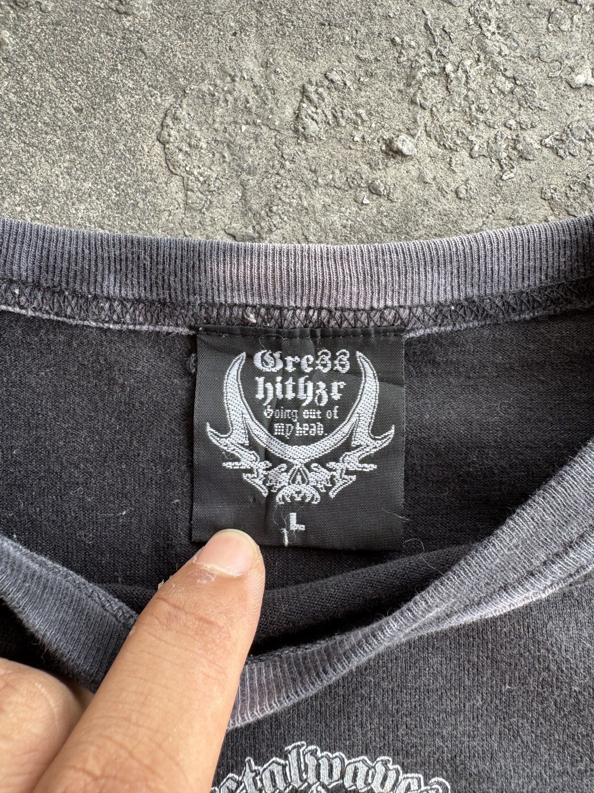 Japanese Brand Grass Hither Metalwaves Poem n Double Dragon LS Size US L / EU 52-54 / 3 - 7 Thumbnail