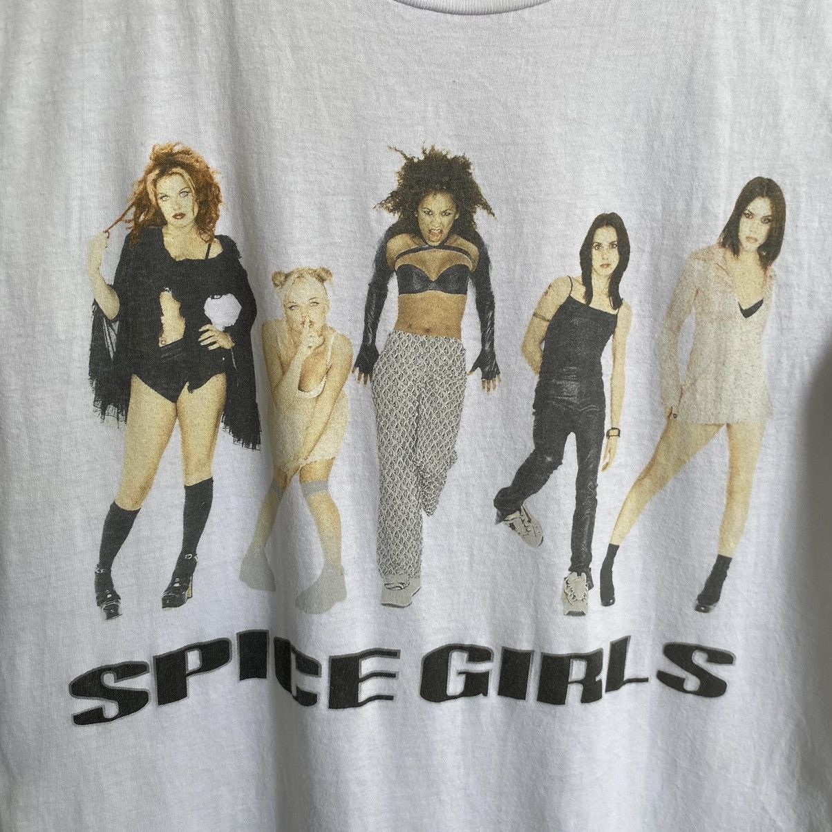 Band Tees The Spice Girls English Girl Group ERD GRUNGE THRASHED TEE Size US M / EU 48-50 / 2 - 3 Thumbnail