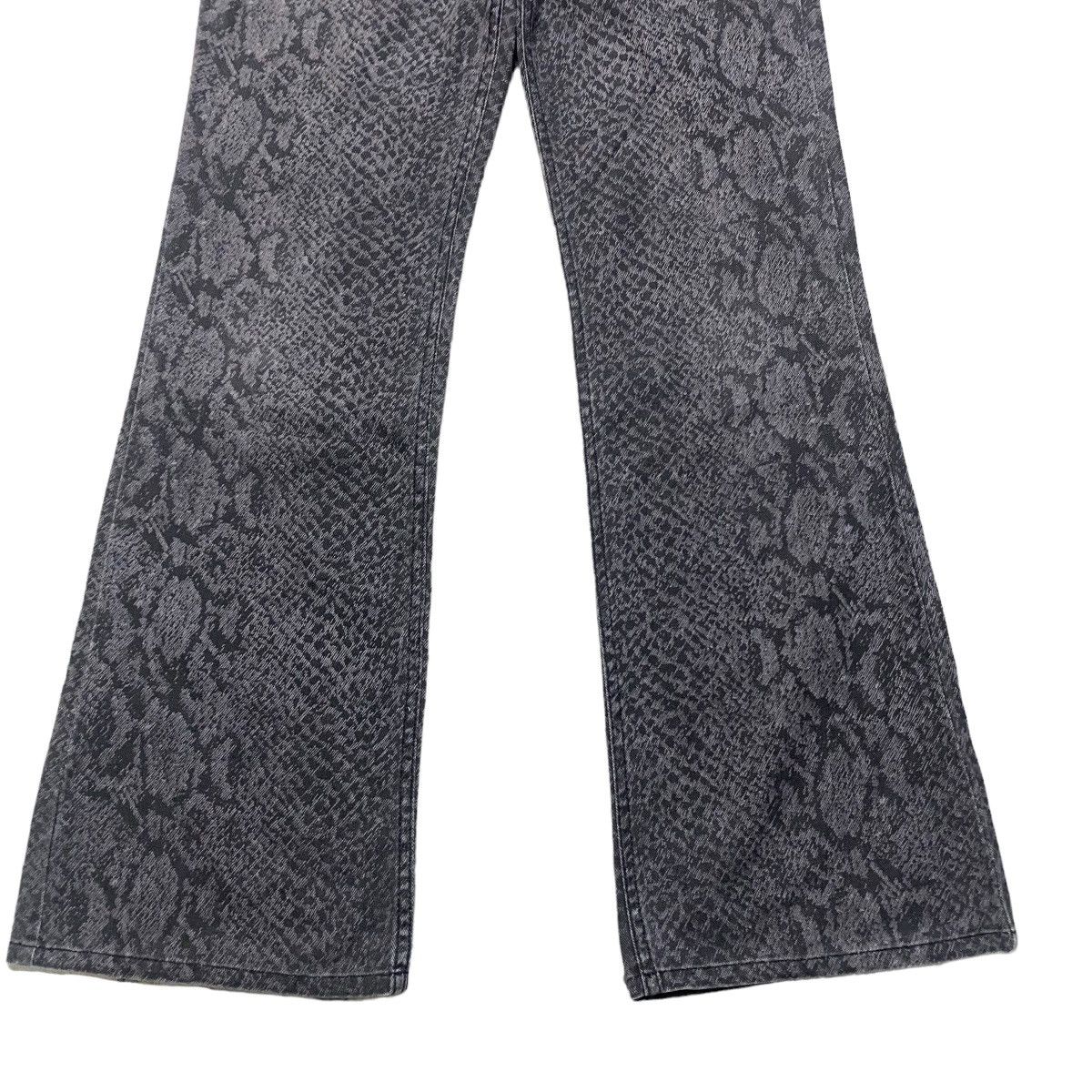 Japanese Brand Vintage Amore Pure Snake Skin Flare Jeans Size US 31 - 6 Thumbnail