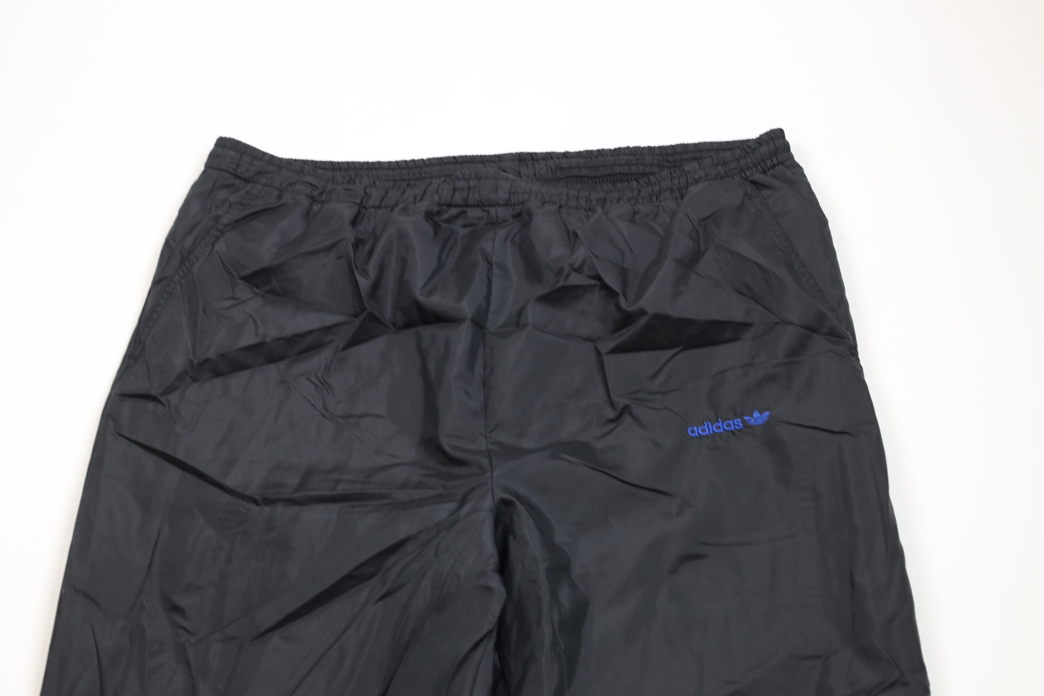Adidas × Vintage Vintage 80s 90s Adidas Lined Wide Leg Windbreaker Pants Size US 36 / EU 52 - 2 Thumbnail
