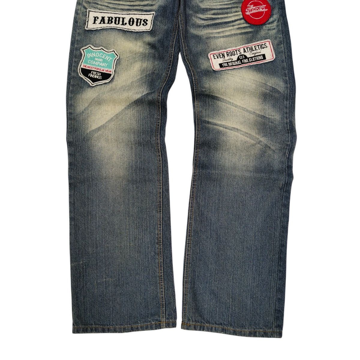 Japanese Brand Vintage Y2K Japanese Gumu Intl Patches Punk Style Denim Size US 32 / EU 48 - 6 Thumbnail