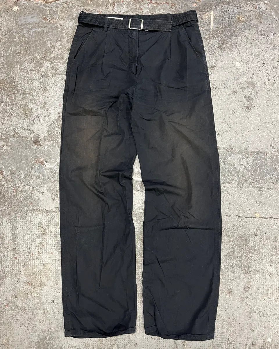 パンツ jil sander coating black pants archive Recycled Polyester Gabardine Trousers in Black – SVRN