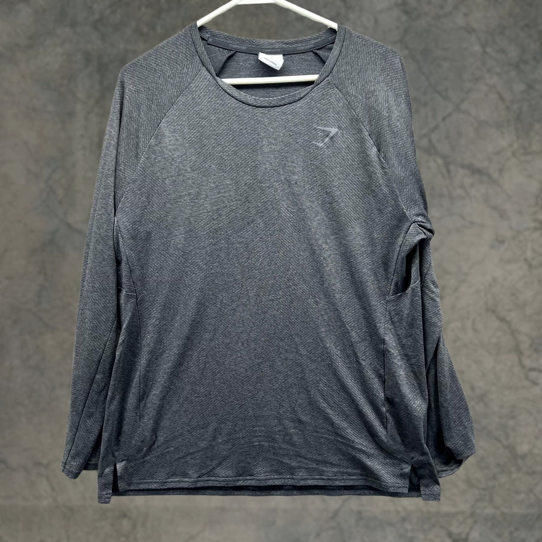 Gymshark Gymshark Shirt Mens L Gray Long Sleeve Performance Training Athletic Top Size US L / EU 52-54 / 3 - 1 Thumbnail