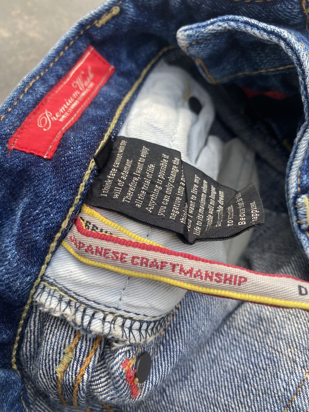 14th Addiction DOUBLE STANDARD Distressed Repaired UNDERCOVER Jeans Size US 27 - 17 Thumbnail