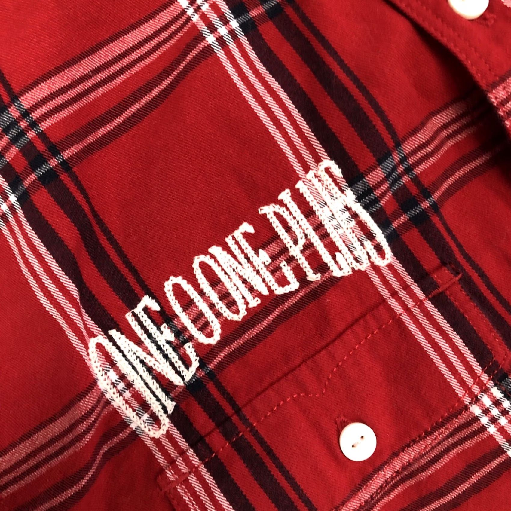 Lee VINTAGE Lee 101 Western Shirt Mens L Lava Red Plaid Embroidered Long Sleeve Button-Up Pockets Cad Western Theme Mens Size US L / EU 52-54 / 3 - 4 Thumbnail