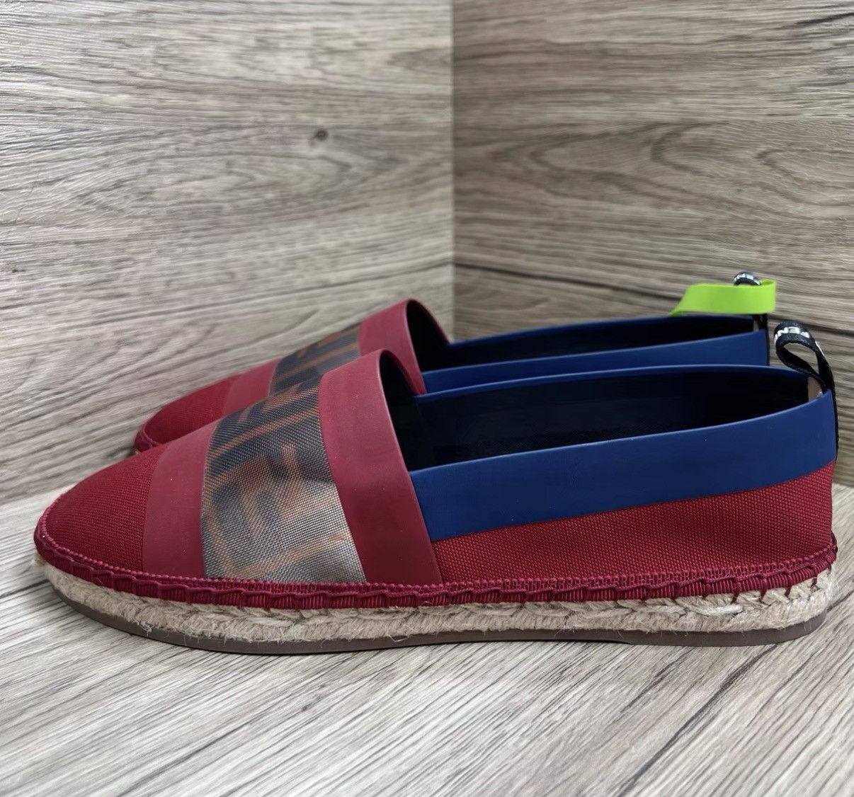 Fendi Fendi Red & Blue Espadrilles J41 Size US 8 / IT 38 - 1 Thumbnail