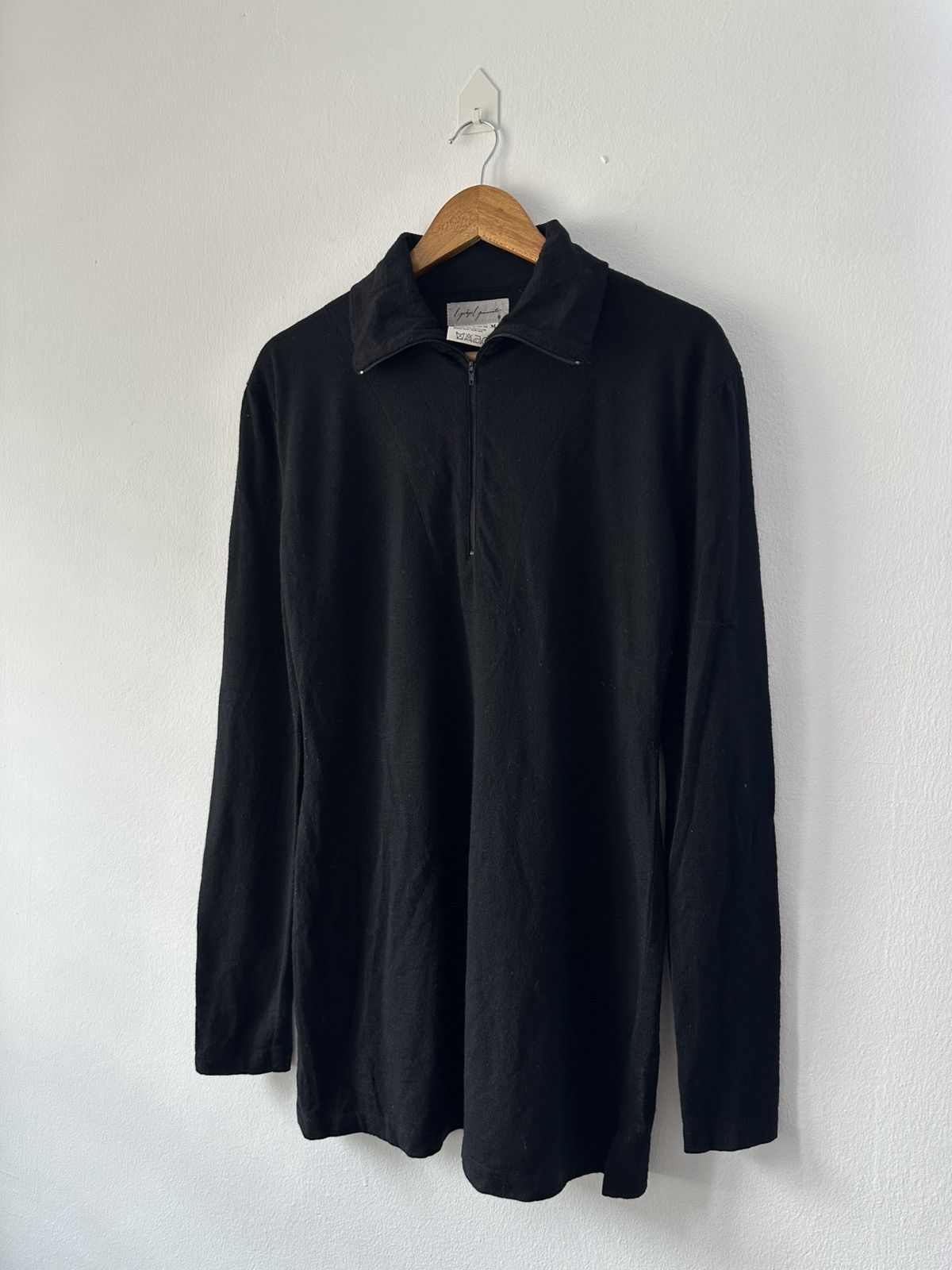Yohji Yamamoto Yohji Yamamoto Laine Wool Half Zipper Size US M / EU 48-50 / 2 - 3 Thumbnail