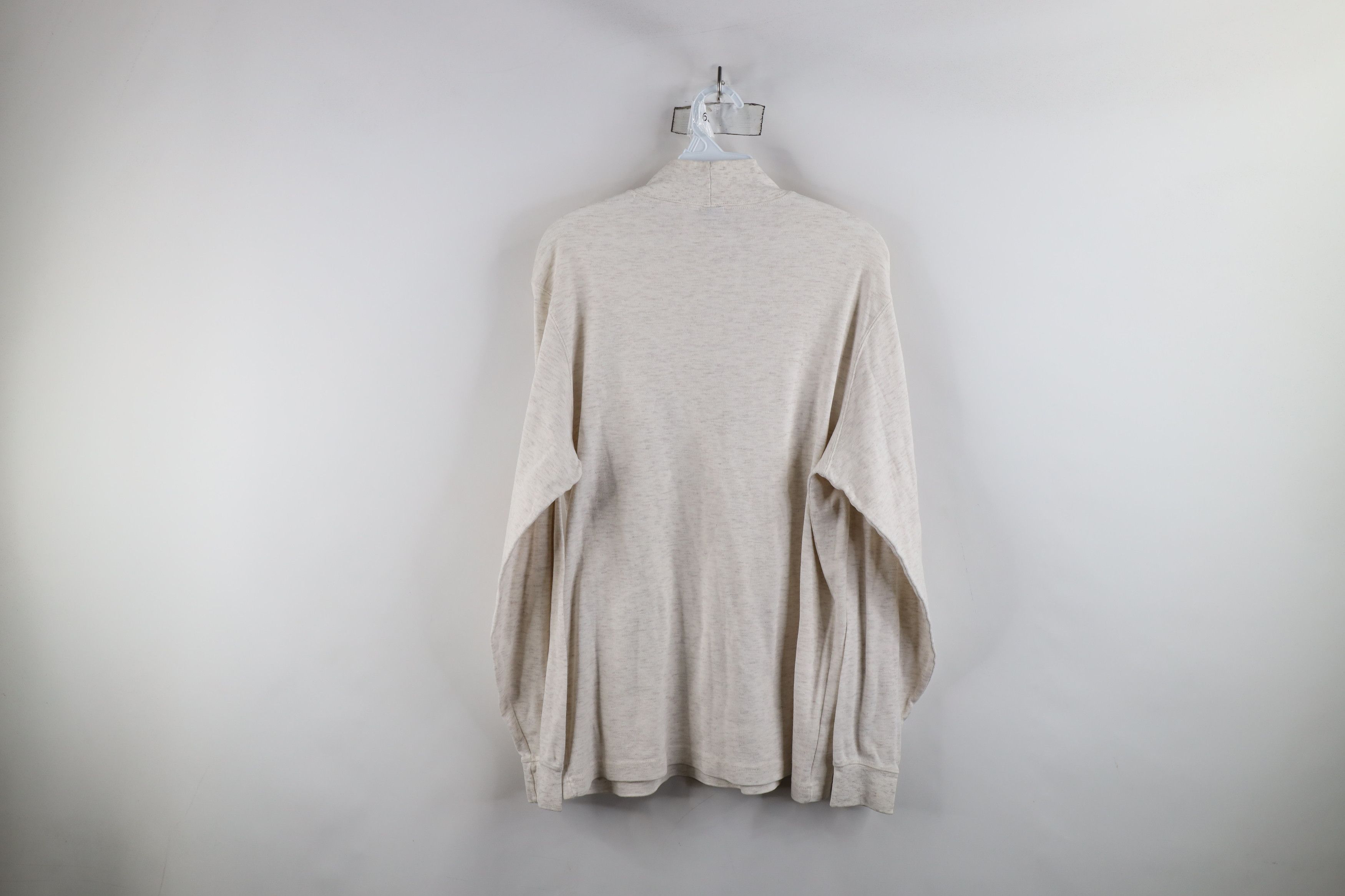 Lands' End × Vintage Vintage 90s Lands End Mock Neck Long Sleeve T-Shirt Cotton Size US M / EU 48-50 / 2 - 12 Thumbnail