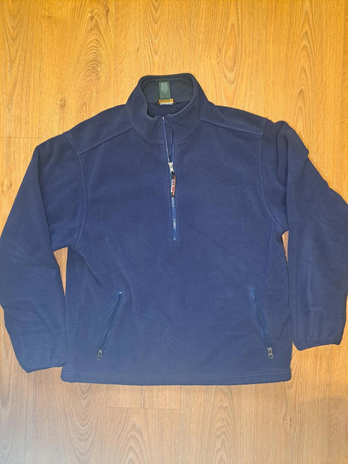 L.L. Bean LL Bean Fleece Jacket Sweater Pullover Mens Large Navy Blue Size US L / EU 52-54 / 3 - 1 Thumbnail