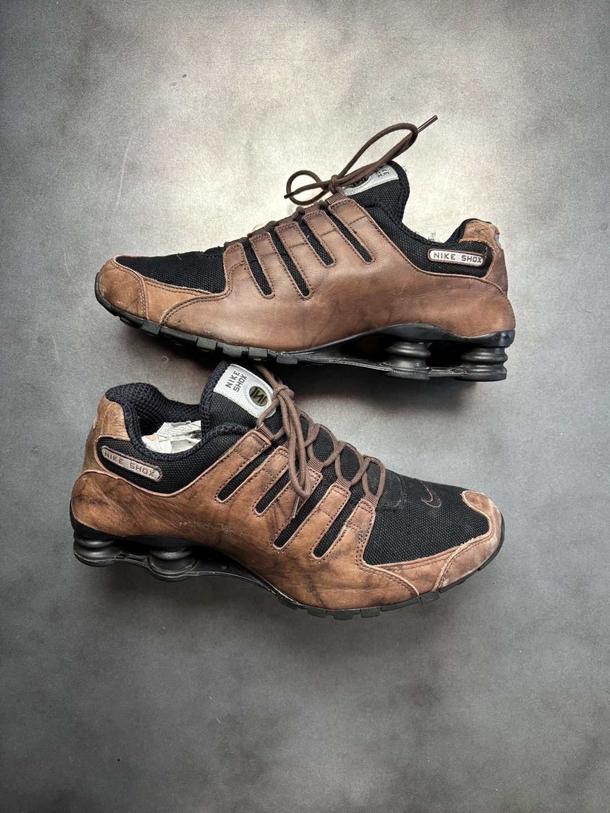 Nike × Vintage 2006 Nike Shox NZ Leather 309433-201 2000s Vintage EU Mens Size US 11 / EU 44 - 22 Thumbnail