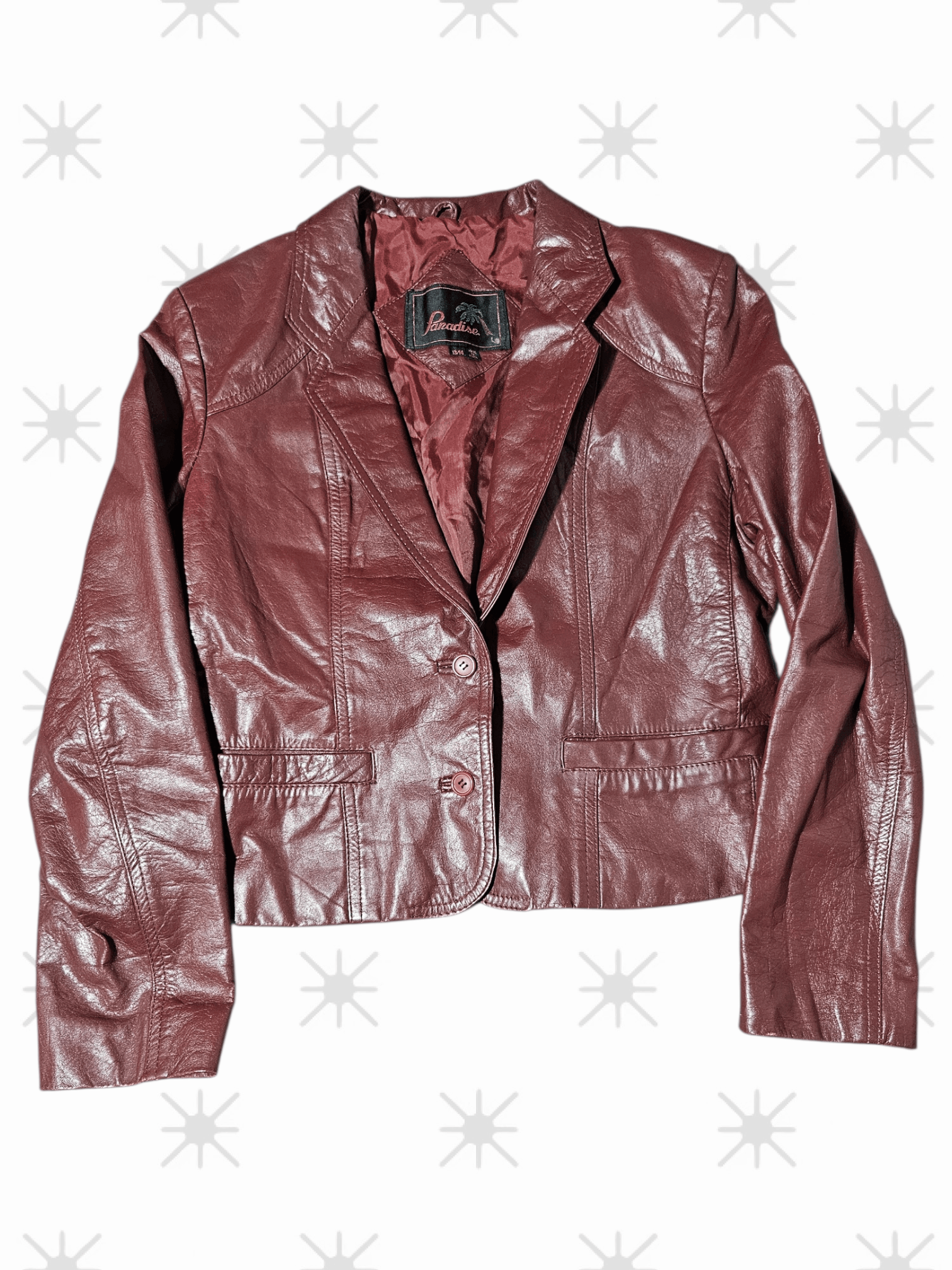 Paradise VTG 70s Paradise Leather Jacket Cafe Racer Biker L 13/14 Size L / US 10 / IT 46 - 1 Thumbnail