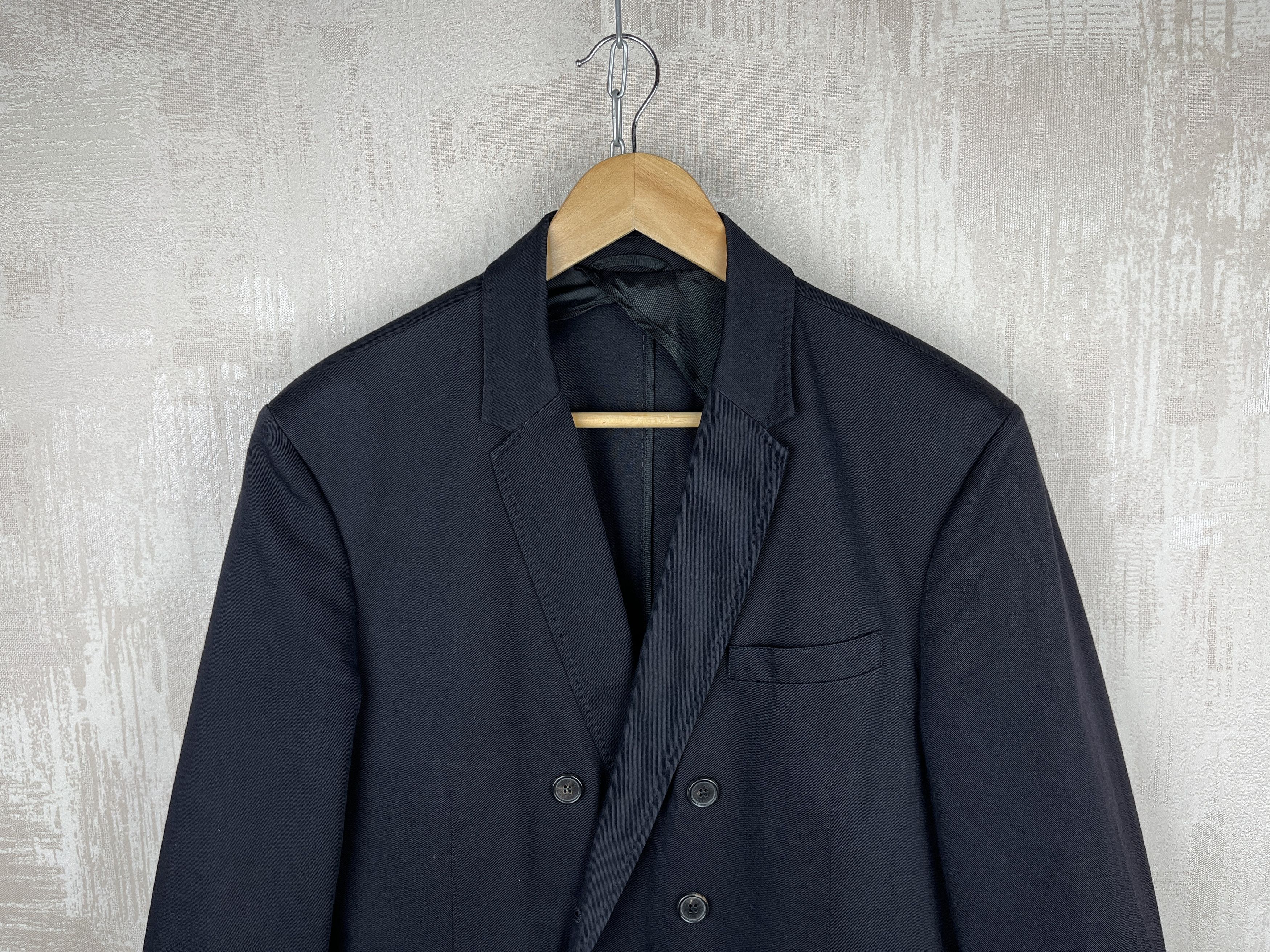 Neil Barrett Neil Barrett Double Breasted Blazer Cotton Linen Size 50 Size US M / EU 48-50 / 2 - 3 Thumbnail