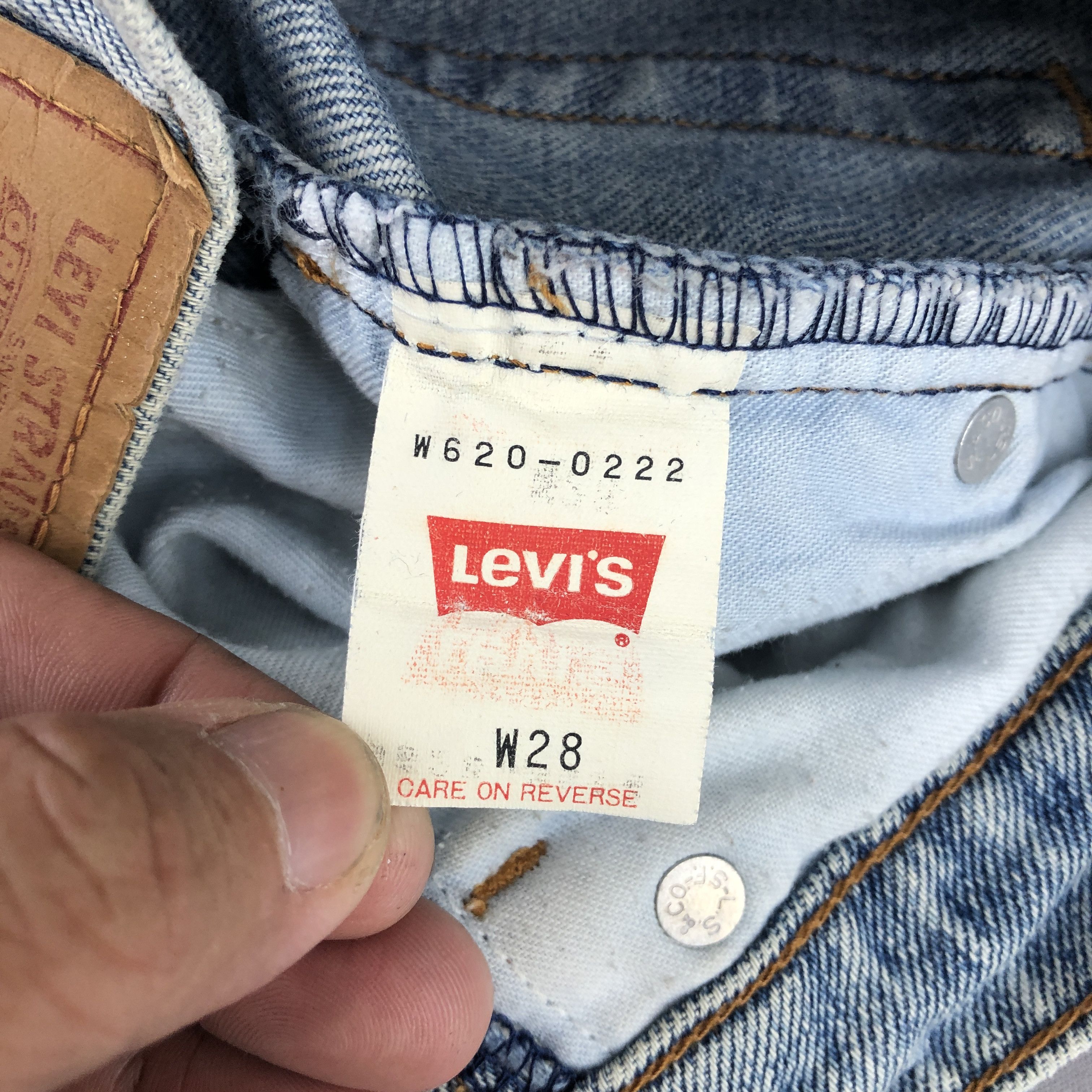 Levi's Vintage Levis Stonewash Jeans 90s Levi's Faded Denim BS45657 Size 24" / US 00 / IT 34 - 7 Thumbnail