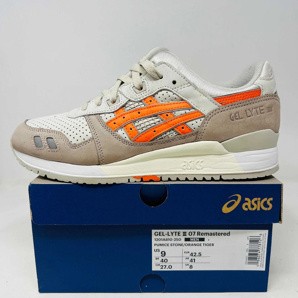 Dover Street Market × New Balance × Ronnie Fieg ASICS Gel-Lyte III Remastered Ronnie Fieg Super Orange Size US 9 / EU 42 - 1 Thumbnail