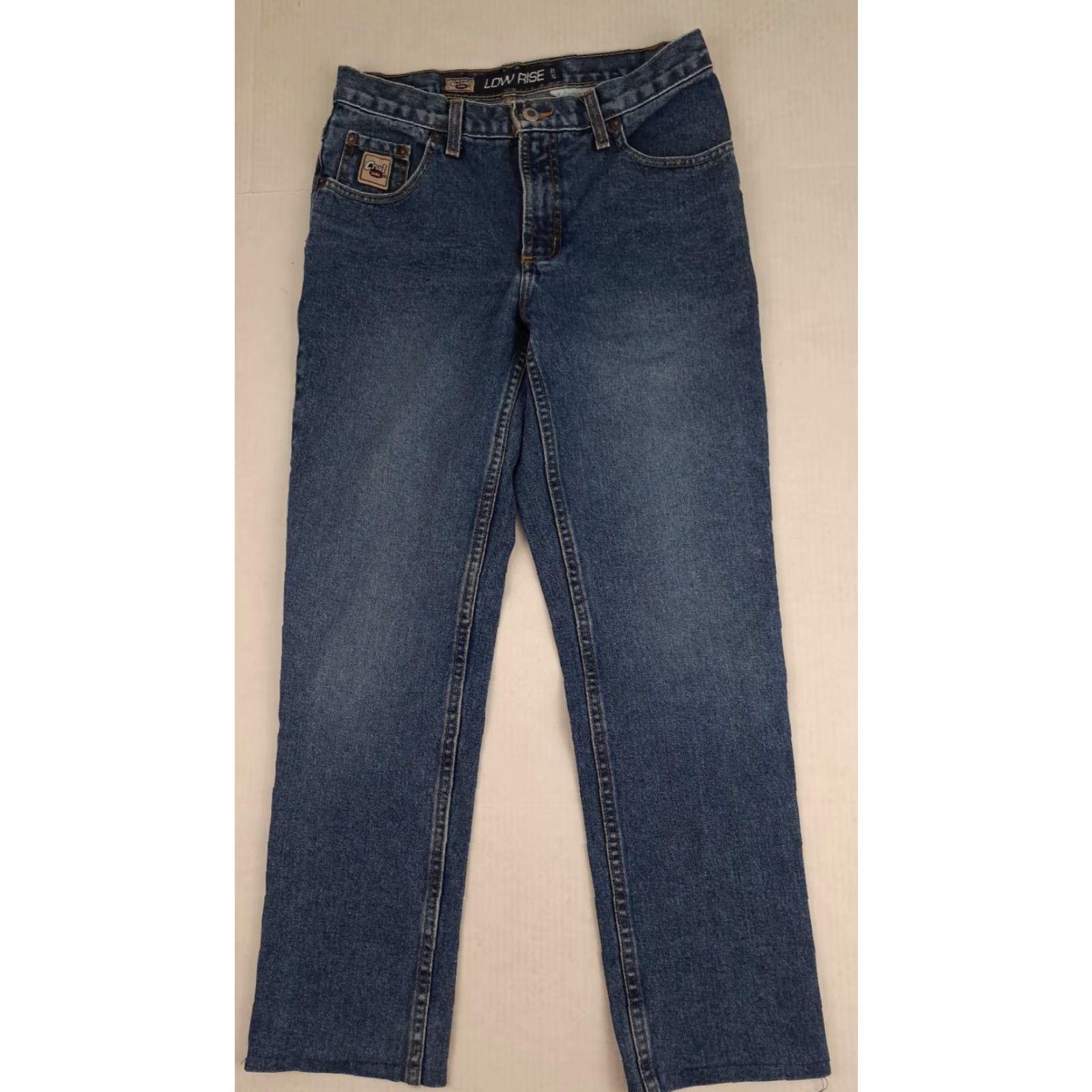 Vintage VINTAGE Cruel Girl Jeans | Denim Low-Rise 28x29 5-Pocket Women Blue Jeans Tailored Hemmed Inseam 27-28 | Regular Fit Size 28" / US 6 / IT 42 - 2 Thumbnail