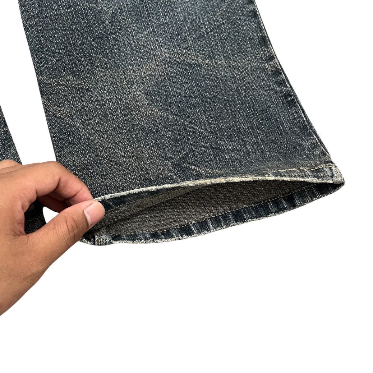 14th Addiction Flare Denim Colza Clawn Marks Fade Washed Lgb Style Size US 30 / EU 46 - 9 Thumbnail