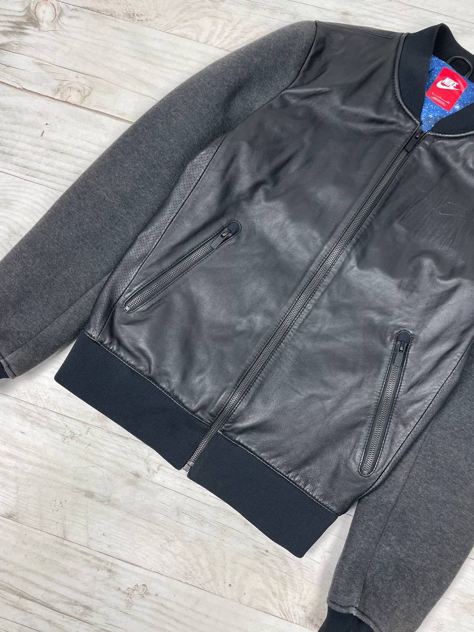 Nike Nike Chrstiano Ronaldo CR7 Leather Bomber Jacket Varsity Size US S / EU 44-46 / 1 - 3 Thumbnail