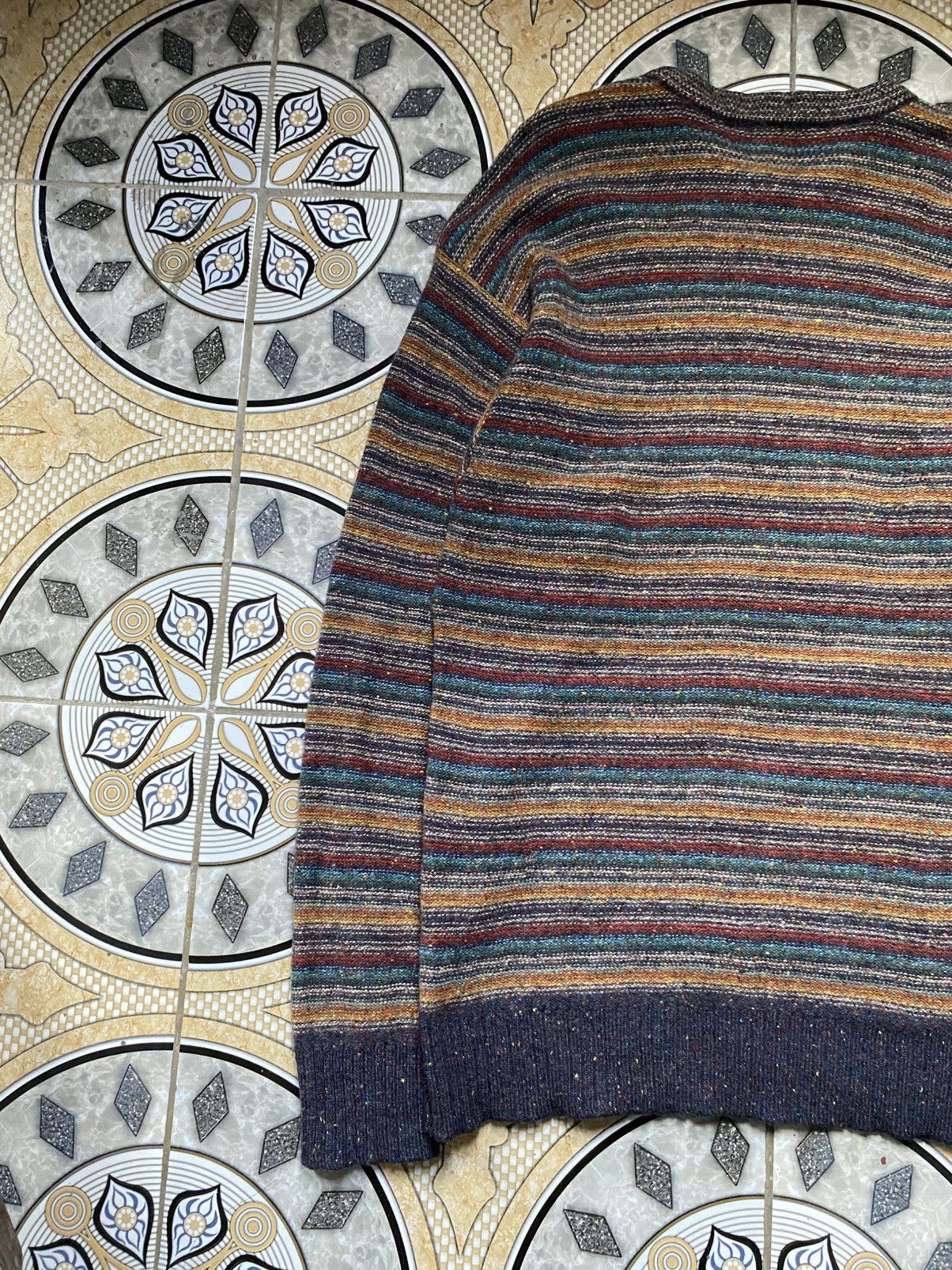 UNIONBAY Vintage 90s UNIONBAY Gradation Knit Sweater Coogi Style. Size US M / EU 48-50 / 2 - 6 Thumbnail