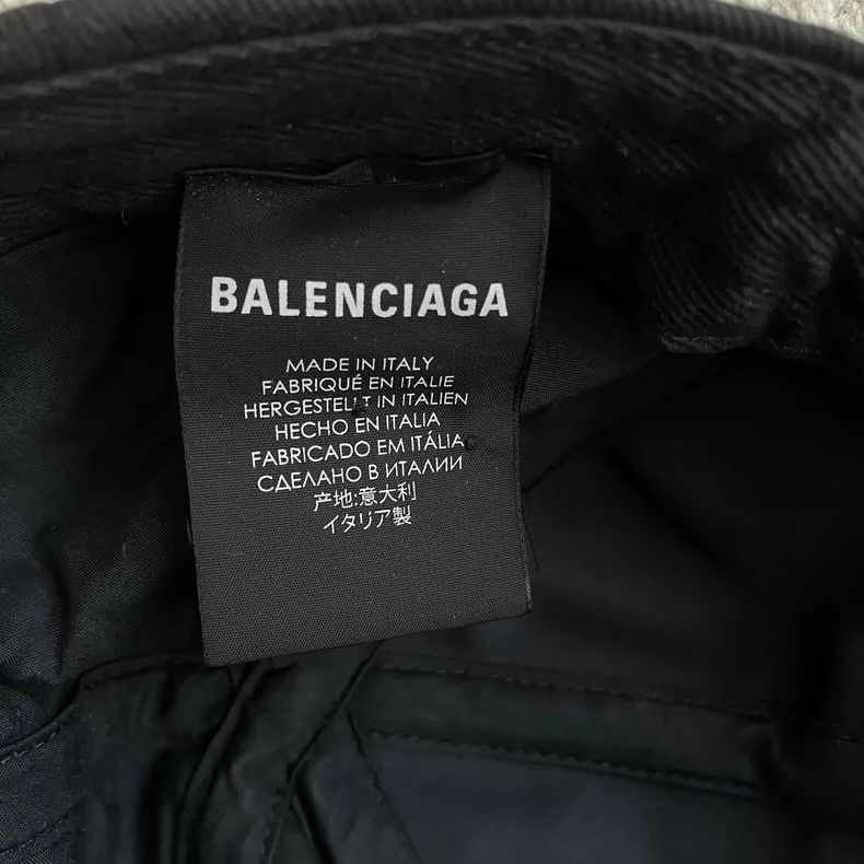 Balenciaga Balenciaga Black Embroidered CREW Small Logo Cap 2501-Nexta Size ONE SIZE - 2 Thumbnail