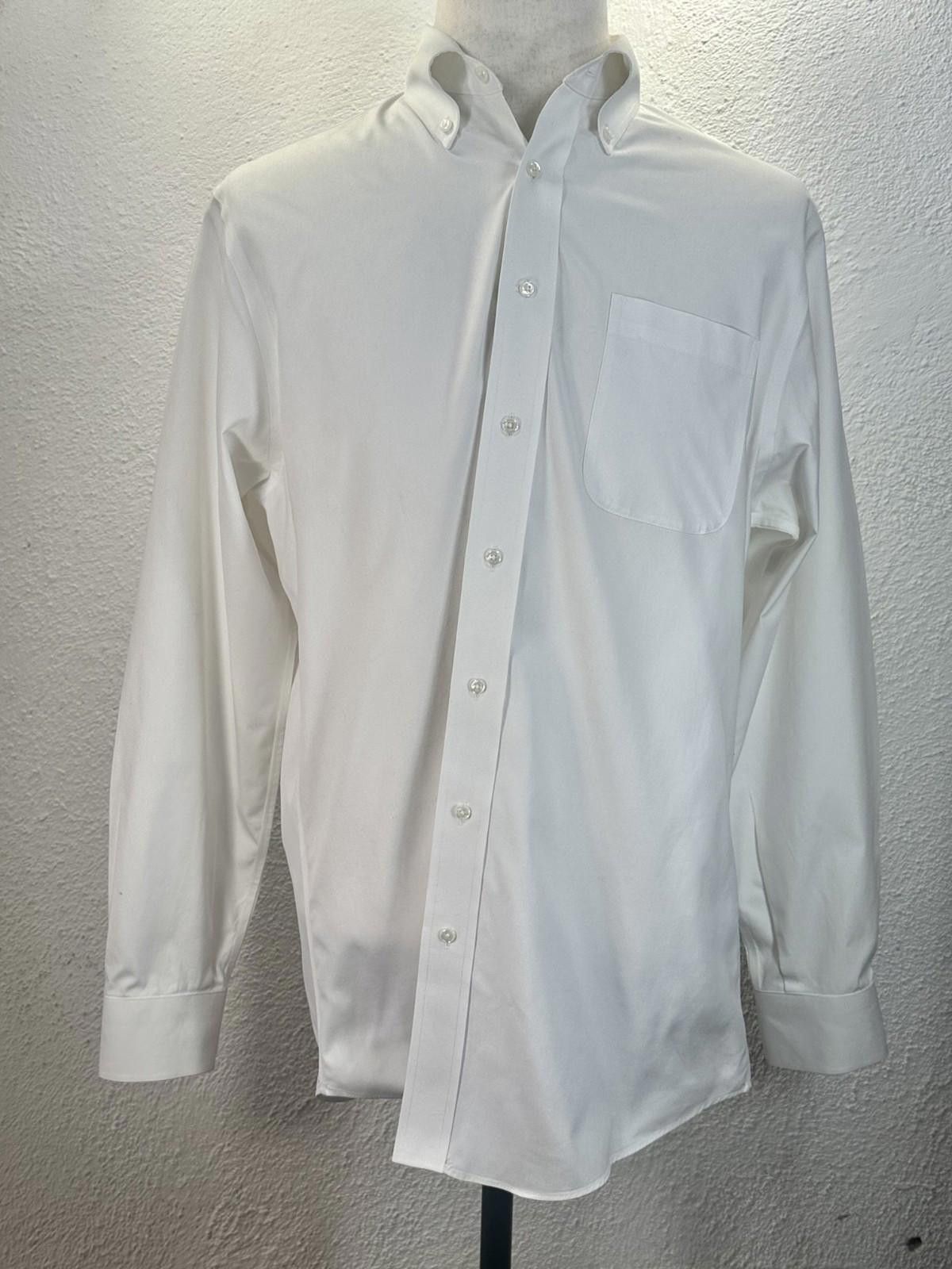 Nordstrom Nordstrom Trad. Fit Wrinkle Free White Mens 35 Button-Down Size 36R - 1 Thumbnail