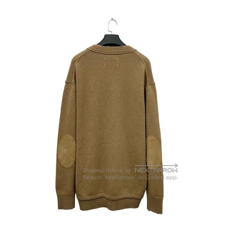 Maison Margiela Maison Margiela Khaki Shearling Cardigan for Women . Size L / US 10 / IT 46 - 4 Thumbnail