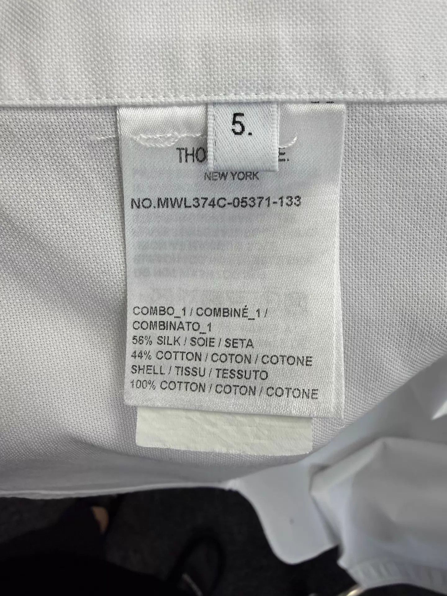 Thom Browne Thom Browne Classic 4-Bar White Oxford Shirt Size 5 Size US XXL / EU 58 / 5 - 5 Thumbnail