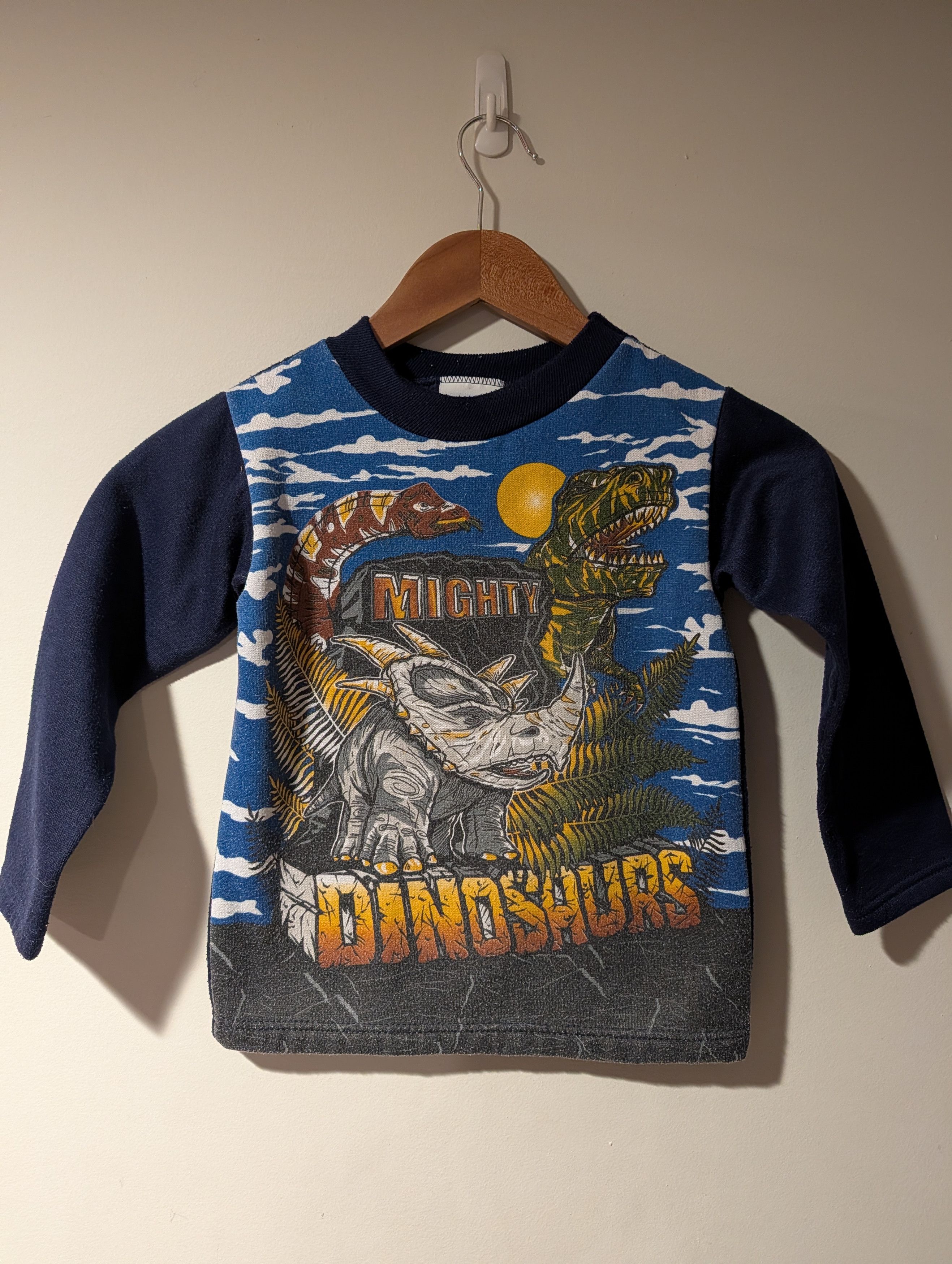 Arts & Science Vintage 90s Mighty Dinosaurs T-Rex Kids Size 6 Sweatshirt Size US M / EU 48-50 / 2 - 1 Thumbnail