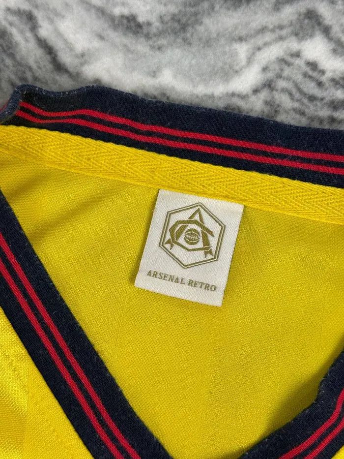 Vintage Arsenal Retro 1985 Away Football Shirt Centenary JVC Jersey Size US L / EU 52-54 / 3 - 3 Thumbnail
