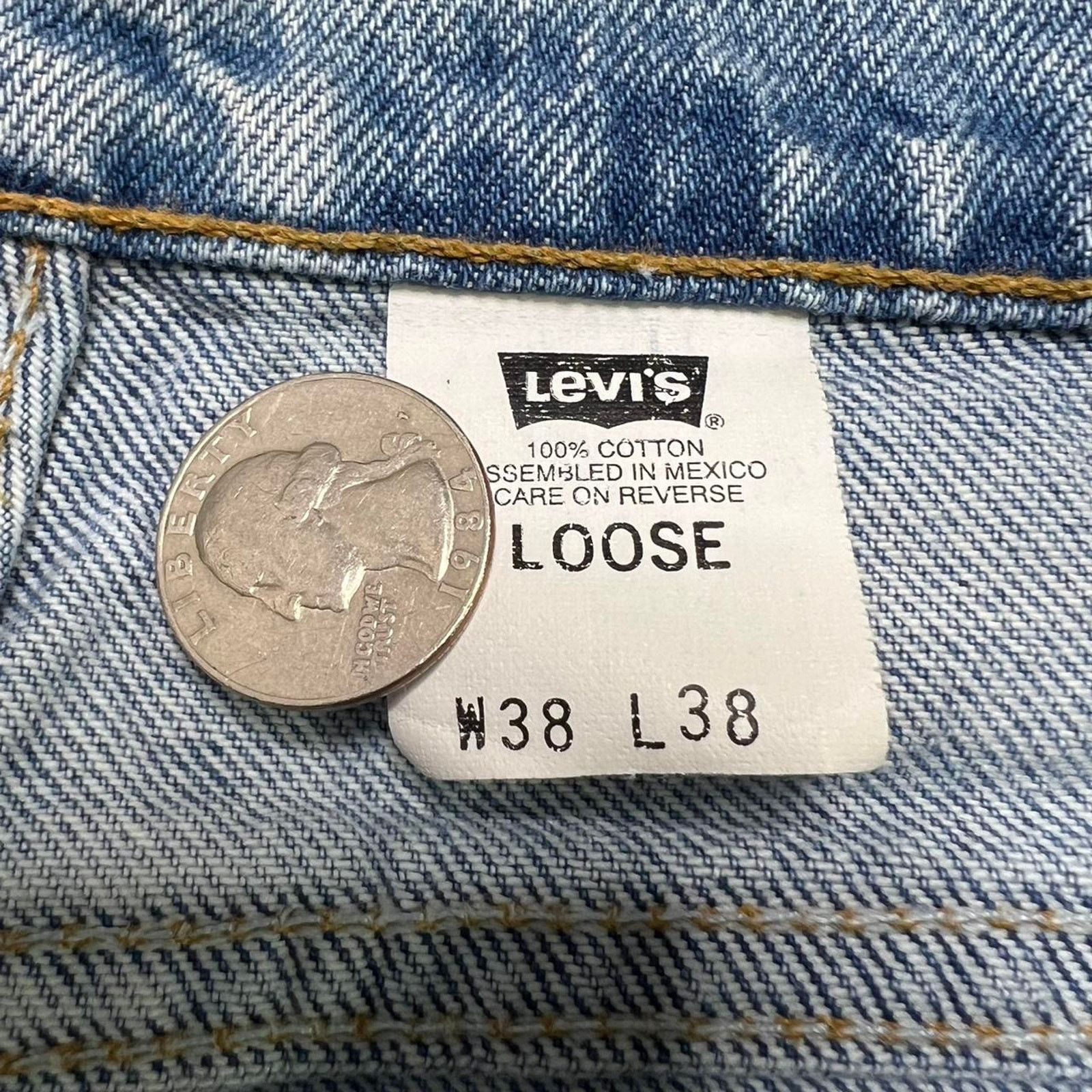 Levi's VTG 90’s Levis Men 545 38x38 Loose Fit Stone Wash Jeans Size US 38 / EU 54 - 6 Thumbnail