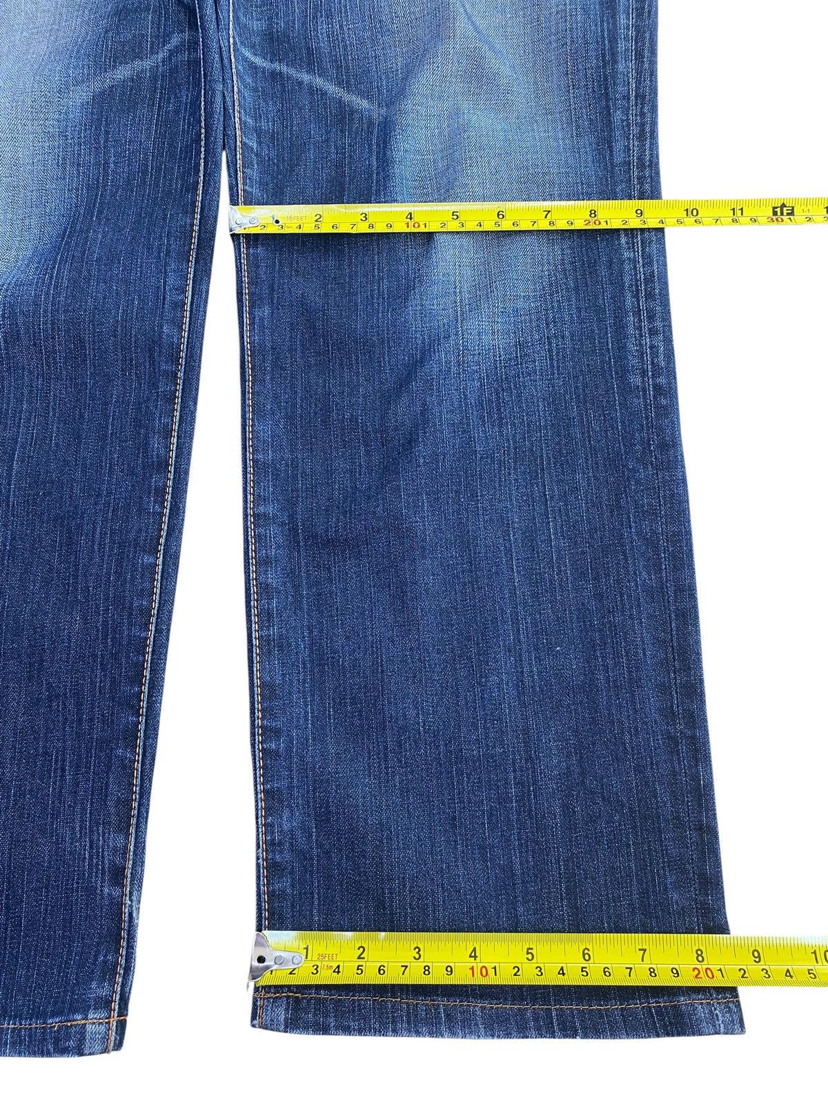 Edwin Edwin 504 Whiskers Faded Wash Style Loose Jeans Size US 34 / EU 50 - 8 Thumbnail