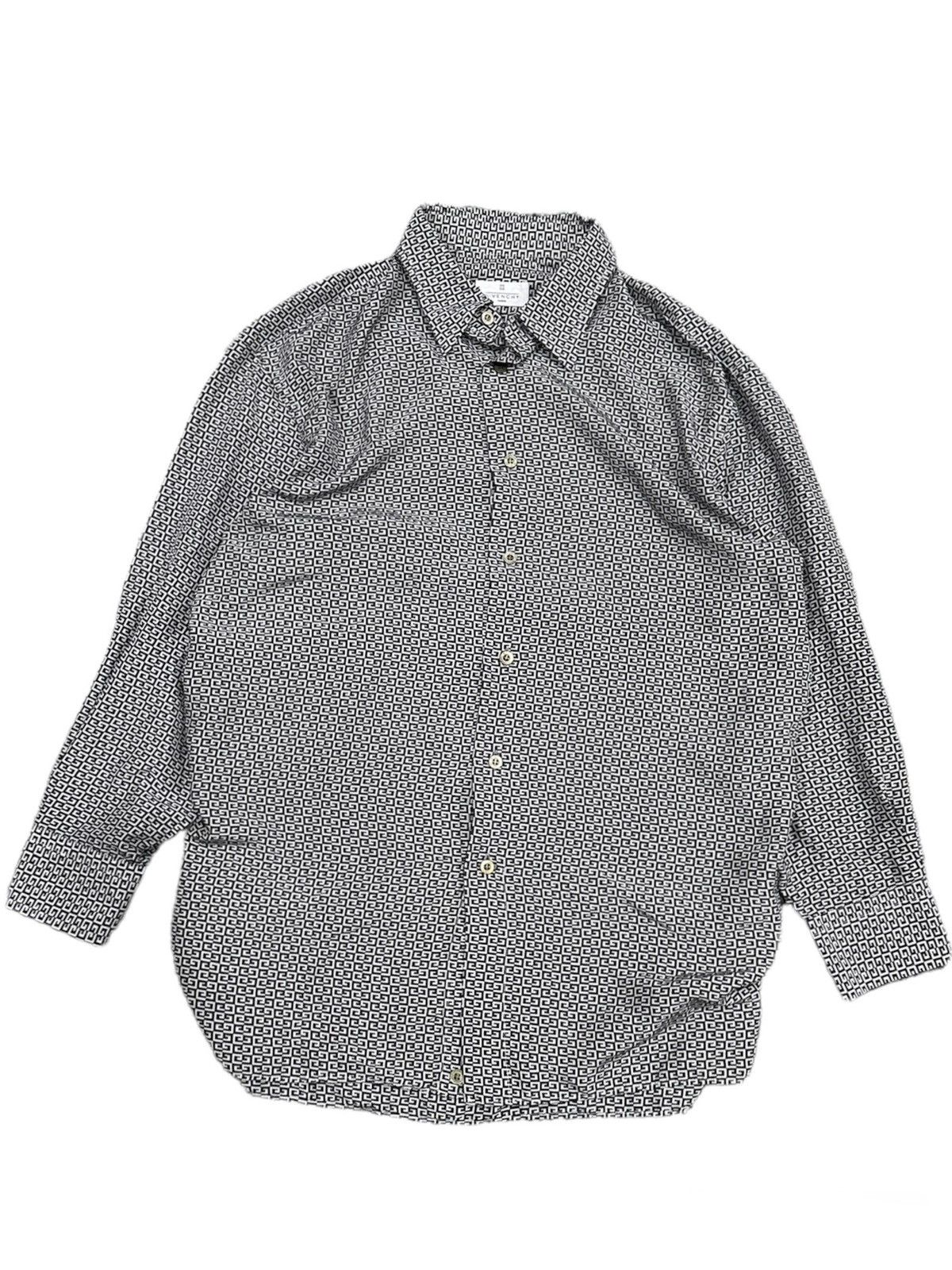Givenchy Givenchy Made in Italy Monogram Silk Button Shirt | Grailed 