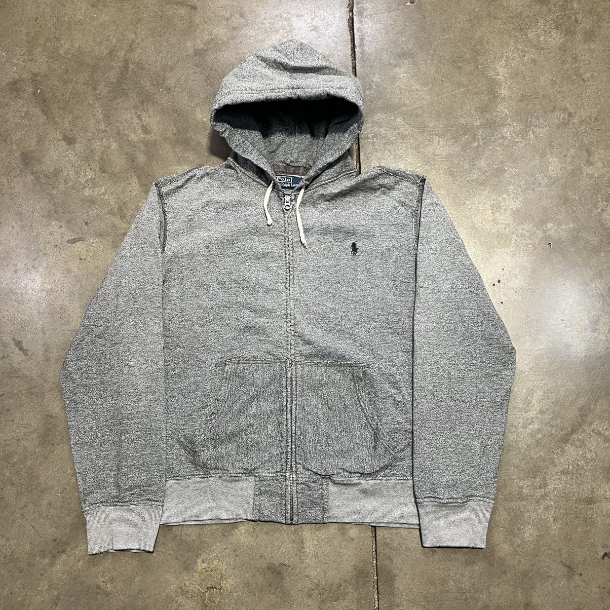 Vintage Vintage Polo Ralph Lauren Zip Up Hoodie Sweatshirt Mini Pony Size US XL / EU 56 / 4 - 7 Thumbnail