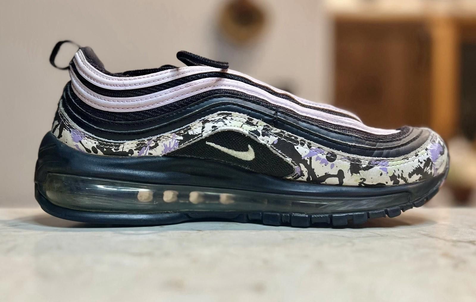 Nike Nike Air Max 97 Women 7 multicolor Paint Splatter CZ0990-100 Size US 7 / IT 37 - 8 Thumbnail