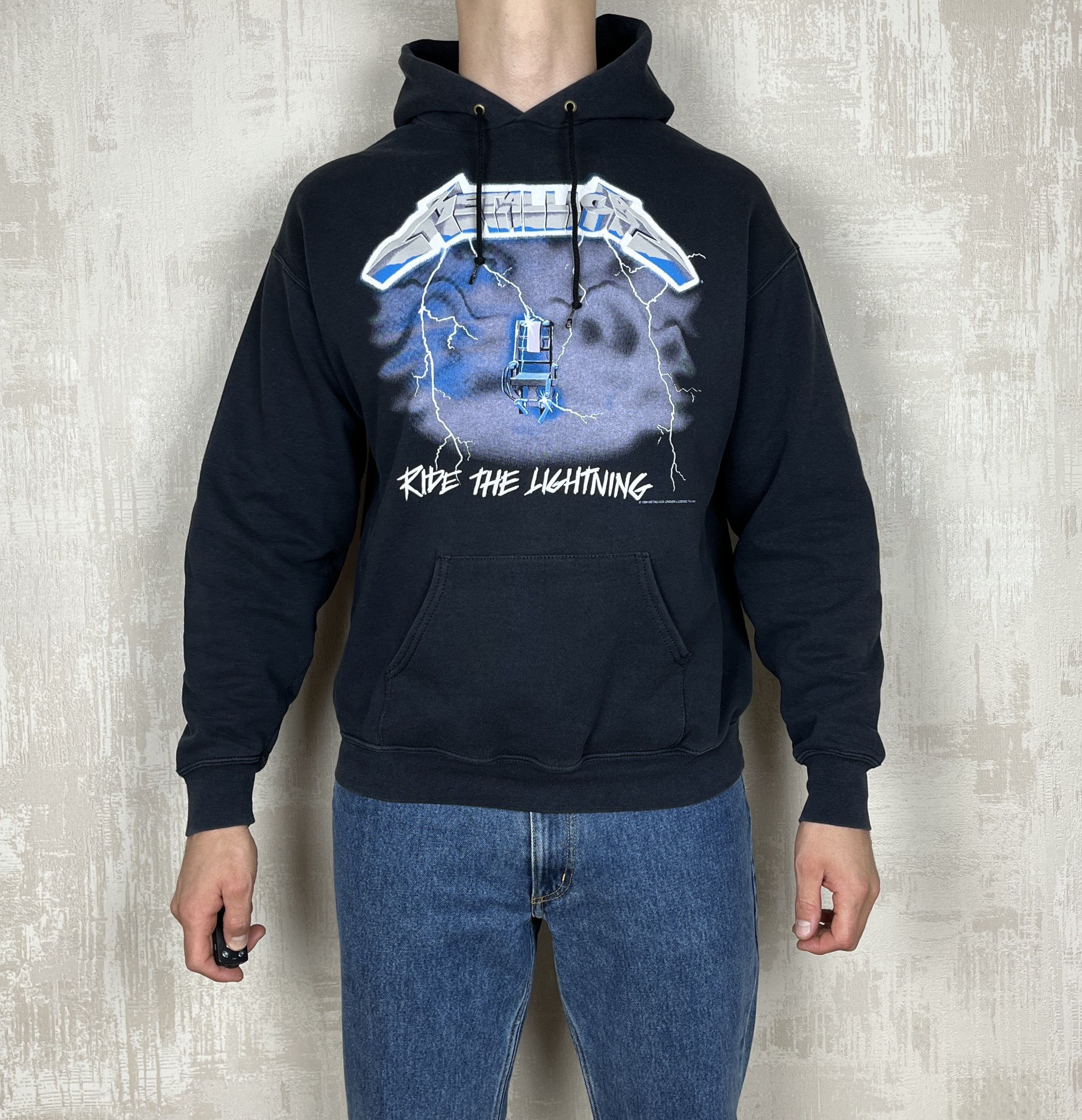 Band Tees Vintage 1994 Metallica "Ride The Lighting" Giant 90's Hoodie Size US XL / EU 56 / 4 - 8 Thumbnail