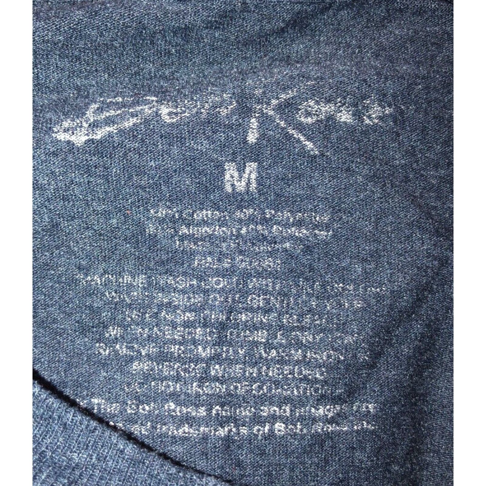 Vintage Bob Ross Graphic T-Shirt Men Medium Gray No Mistakes Just Happy Accidents Size US M / EU 48-50 / 2 - 4 Thumbnail