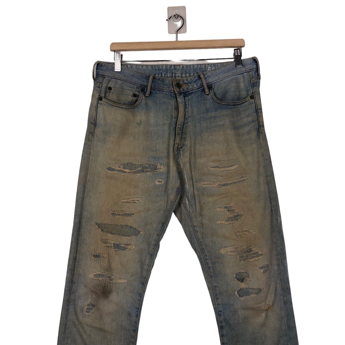 Japanese Brand 🔥VINTAGE DENIM JEANS BEVERLY JAPAN ISSEY MIYAKE Size US 34 / EU 50 - 4 Thumbnail