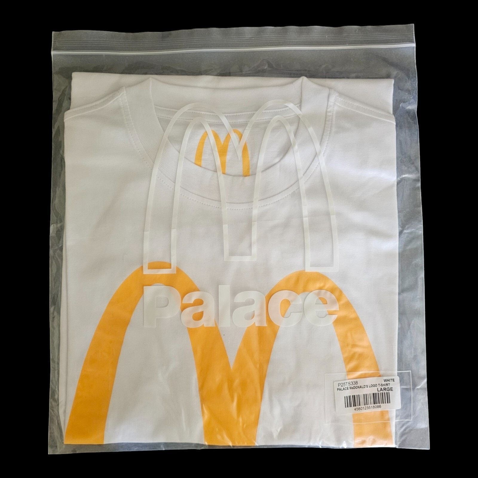 Palace X McDonald’s Logo Cotton T Shirt in White size Large - New Size US L / EU 52-54 / 3 - 5 Thumbnail