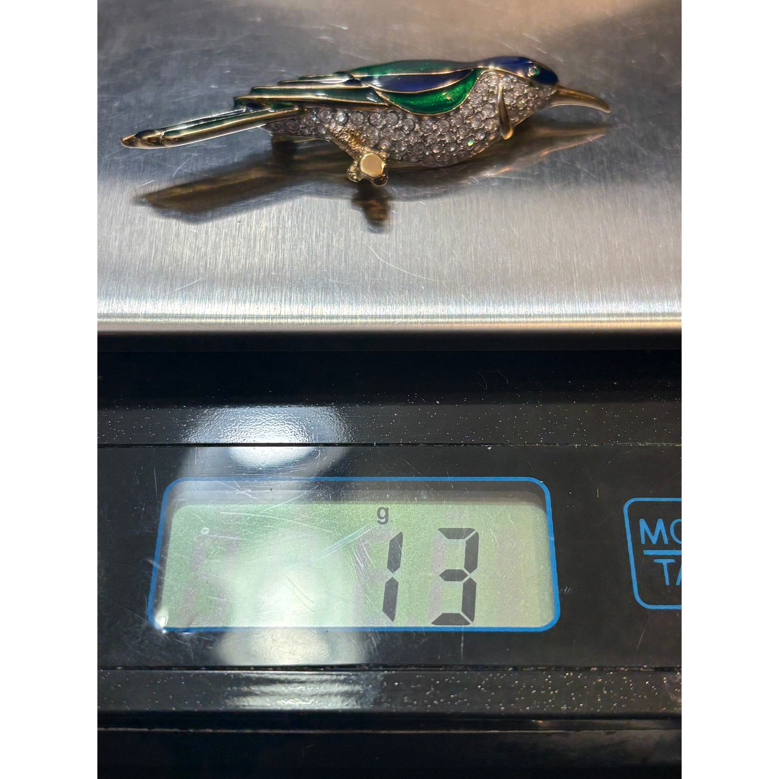 Other Carol Lee Bird Brooch 3 Inch Rhinestone Enamel Size ONE SIZE - 8 Thumbnail