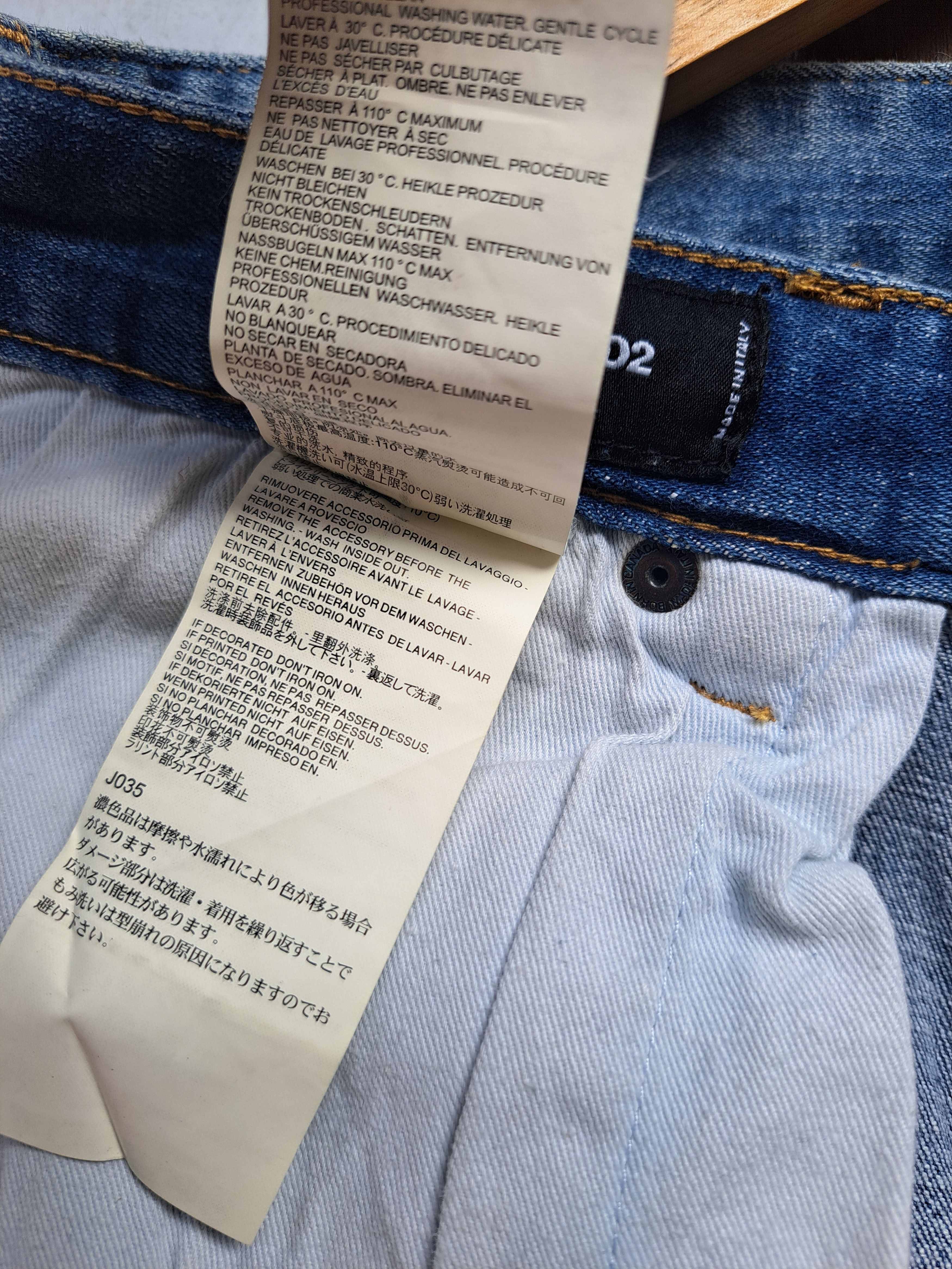 Dsquared2 Dsquared Distressed Denim Paint Splatter Mens Jeans Size US 30 / EU 46 - 12 Thumbnail