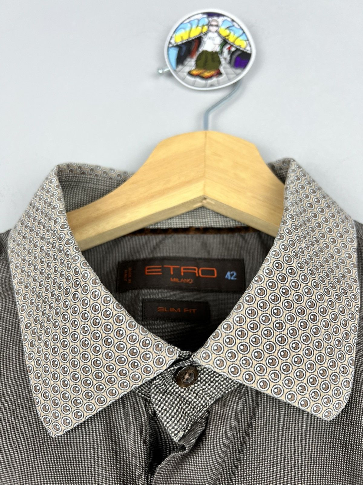 Designer × Etro Etro Button Up longsleeve Classic Shirt pattern neck Size US L / EU 52-54 / 3 - 3 Thumbnail