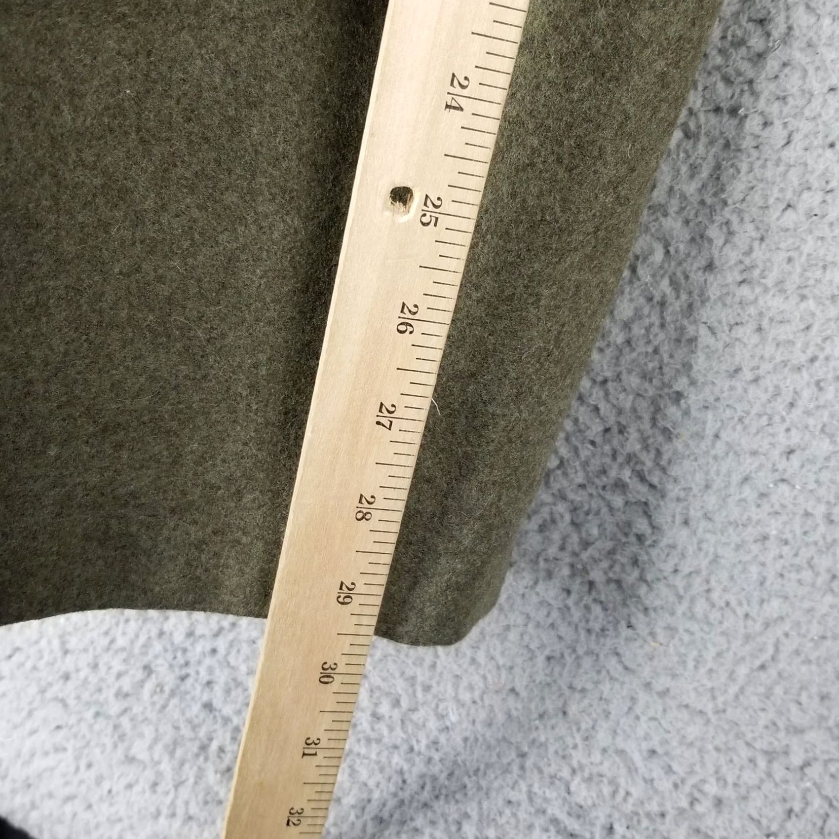 Vintage M&S Thick Wool Hunting Field Pants Cargo Military 31X30 60s Military Green/Grey Mens Size US 31 - 5 Thumbnail