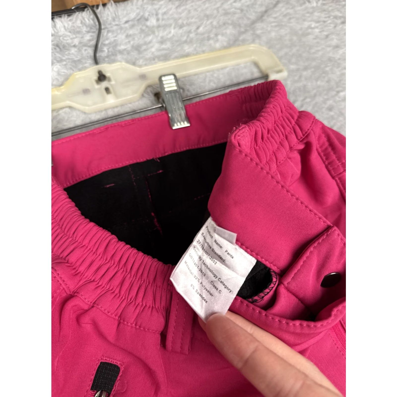 Pinko Outdoorsport Pants Womens Small Pink Hiking Softshell WEI-TEX Knee Reinforced Size 28" / US 6 / IT 42 - 6 Thumbnail