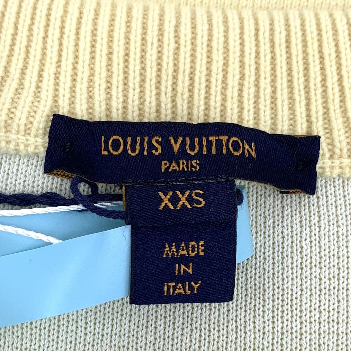 Louis Vuitton Louis Vuitton 2022 Yellow Wool Long Sleeve Knitwear K26WX Size XXS / US 00 / IT 34 - 5 Thumbnail